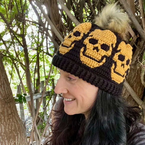 Accessories - 💀Skull pattern beanie💀